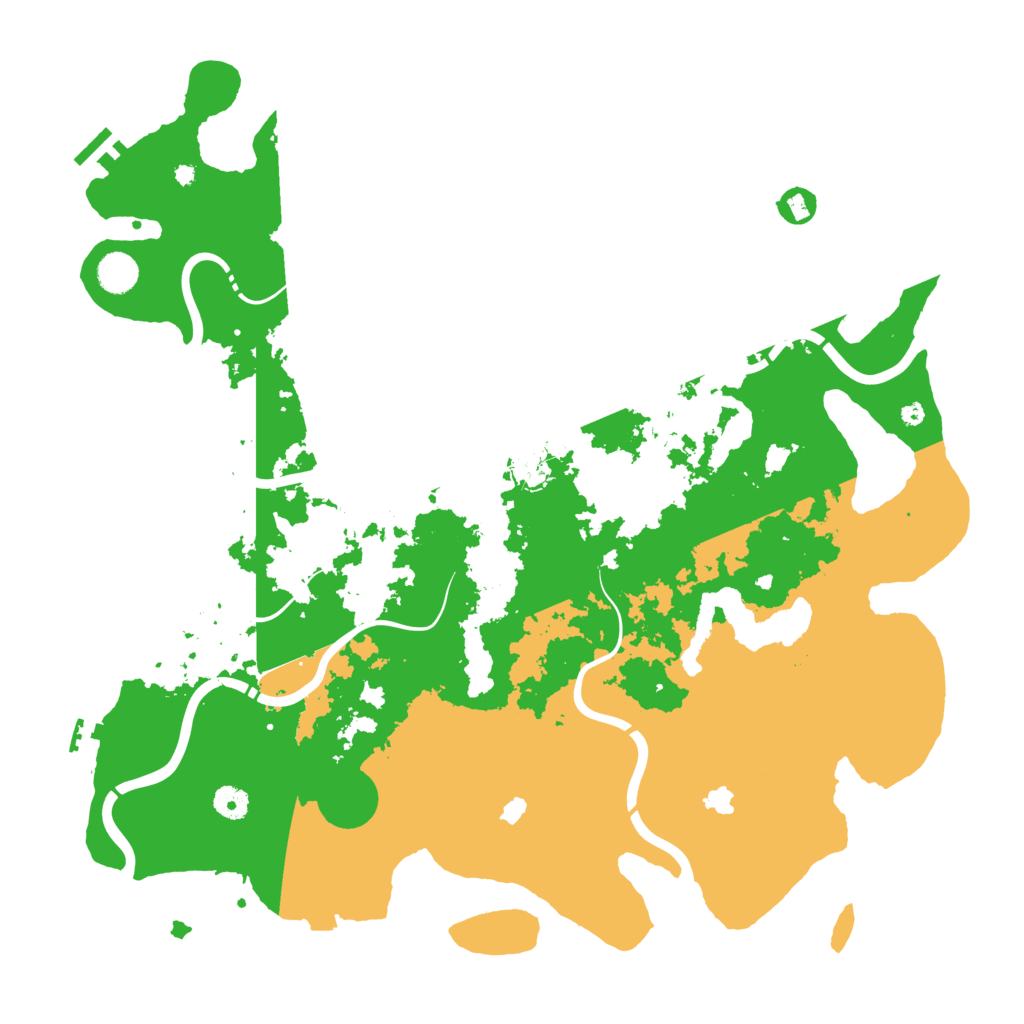 Biome Rust Map: Procedural Map, Size: 4500, Seed: 1886240158