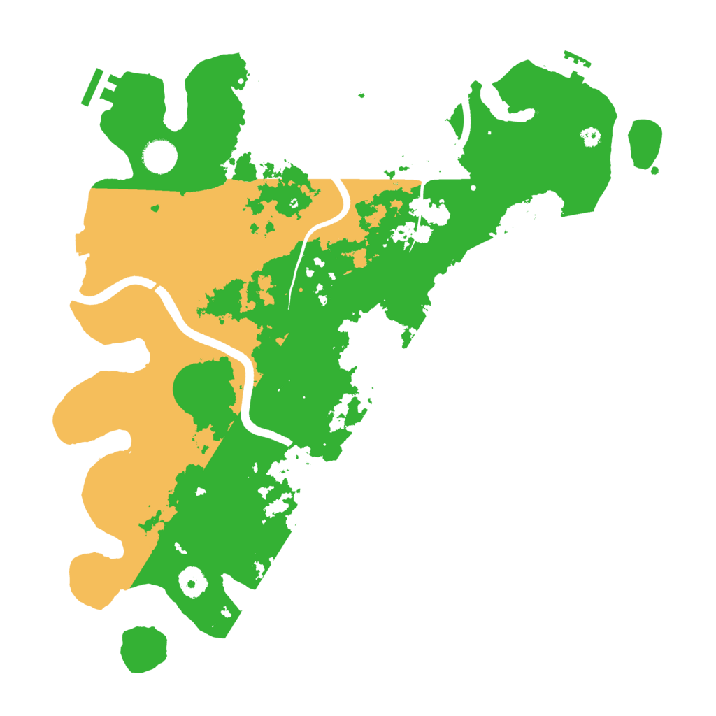 Biome Rust Map: Procedural Map, Size: 3700, Seed: 640603416