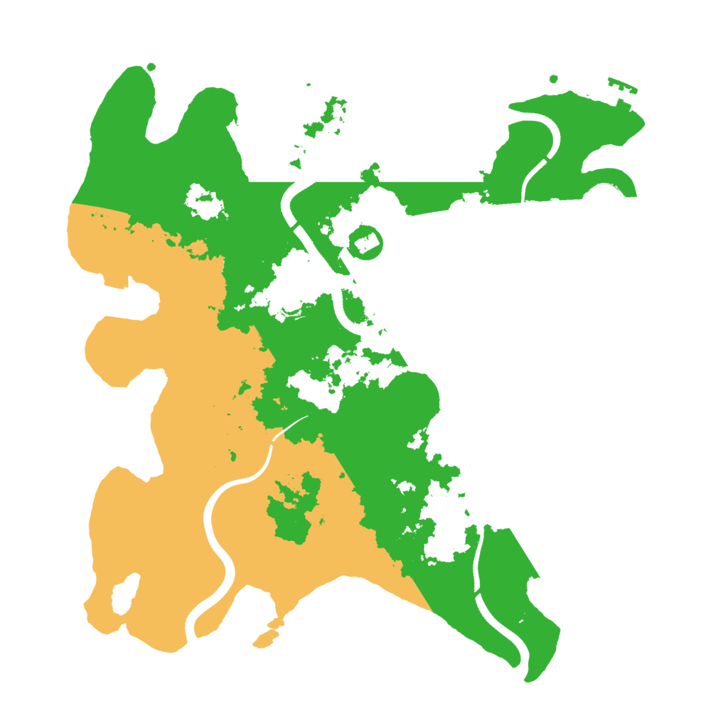 Biome Rust Map: Procedural Map, Size: 3500, Seed: 1463741837
