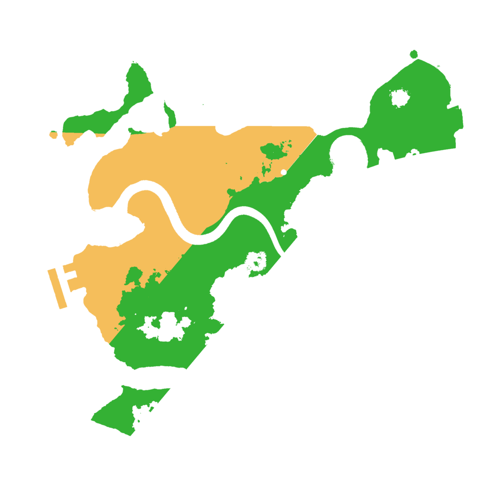 Biome Rust Map: Procedural Map, Size: 2500, Seed: 13241
