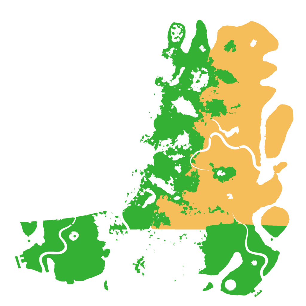 Biome Rust Map: Procedural Map, Size: 5000, Seed: 54028
