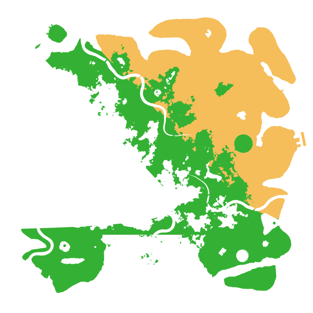 Biome Rust Map: Procedural Map, Size: 4500, Seed: 583809550