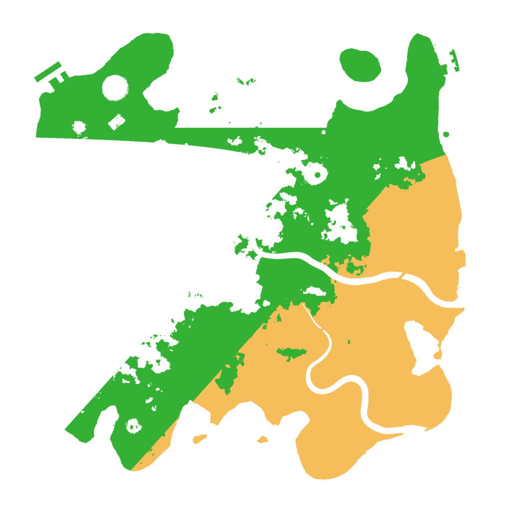 Biome Rust Map: Procedural Map, Size: 3500, Seed: 872362369
