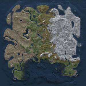 Thumbnail Rust Map: Procedural Map, Size: 4800, Seed: 743449779, 17 Monuments
