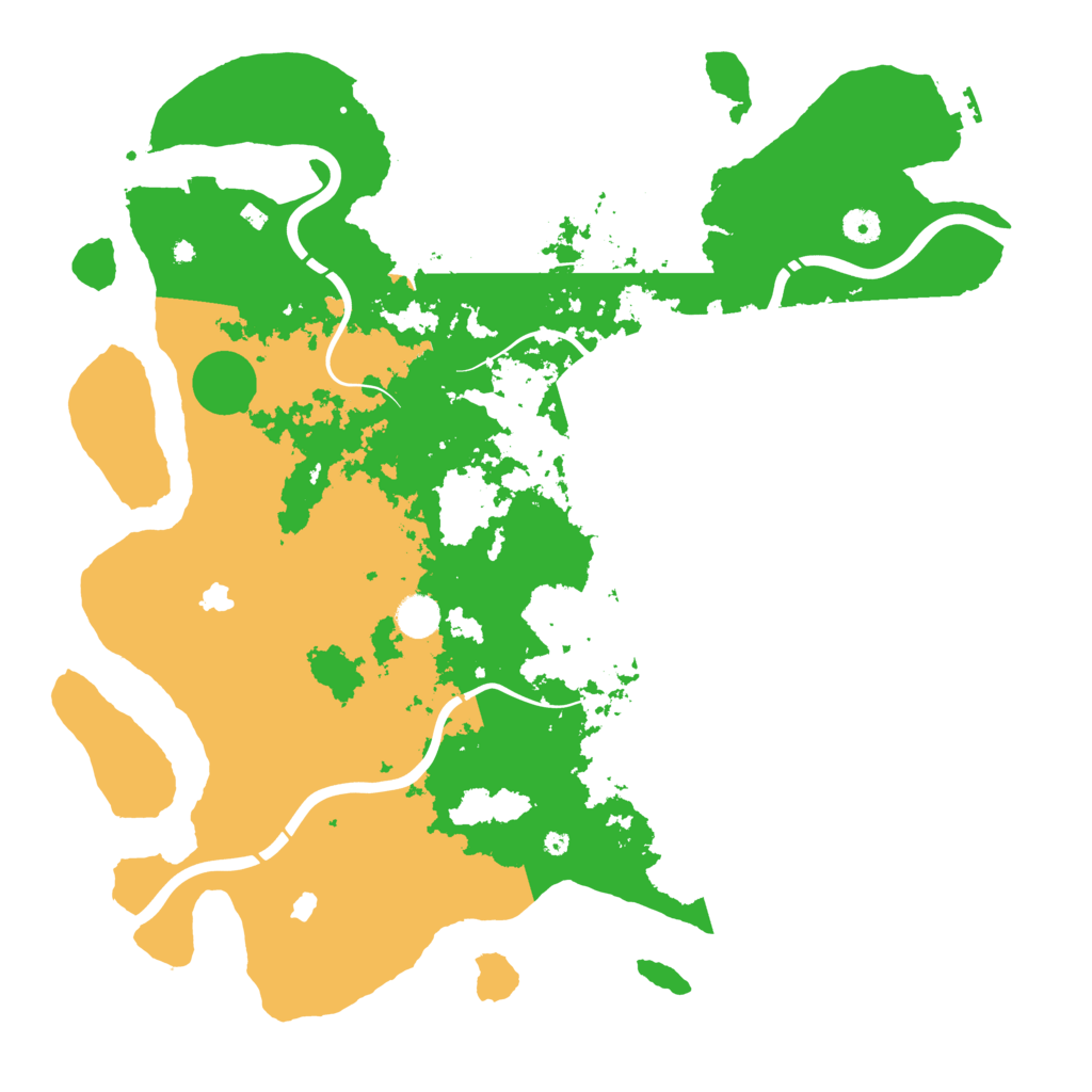 Biome Rust Map: Procedural Map, Size: 4500, Seed: 1353956773