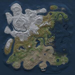 Thumbnail Rust Map: Procedural Map, Size: 4000, Seed: 771599147, 15 Monuments