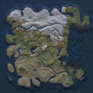 Thumbnail Rust Map: Procedural Map, Size: 4250, Seed: 1601869595, 16 Monuments