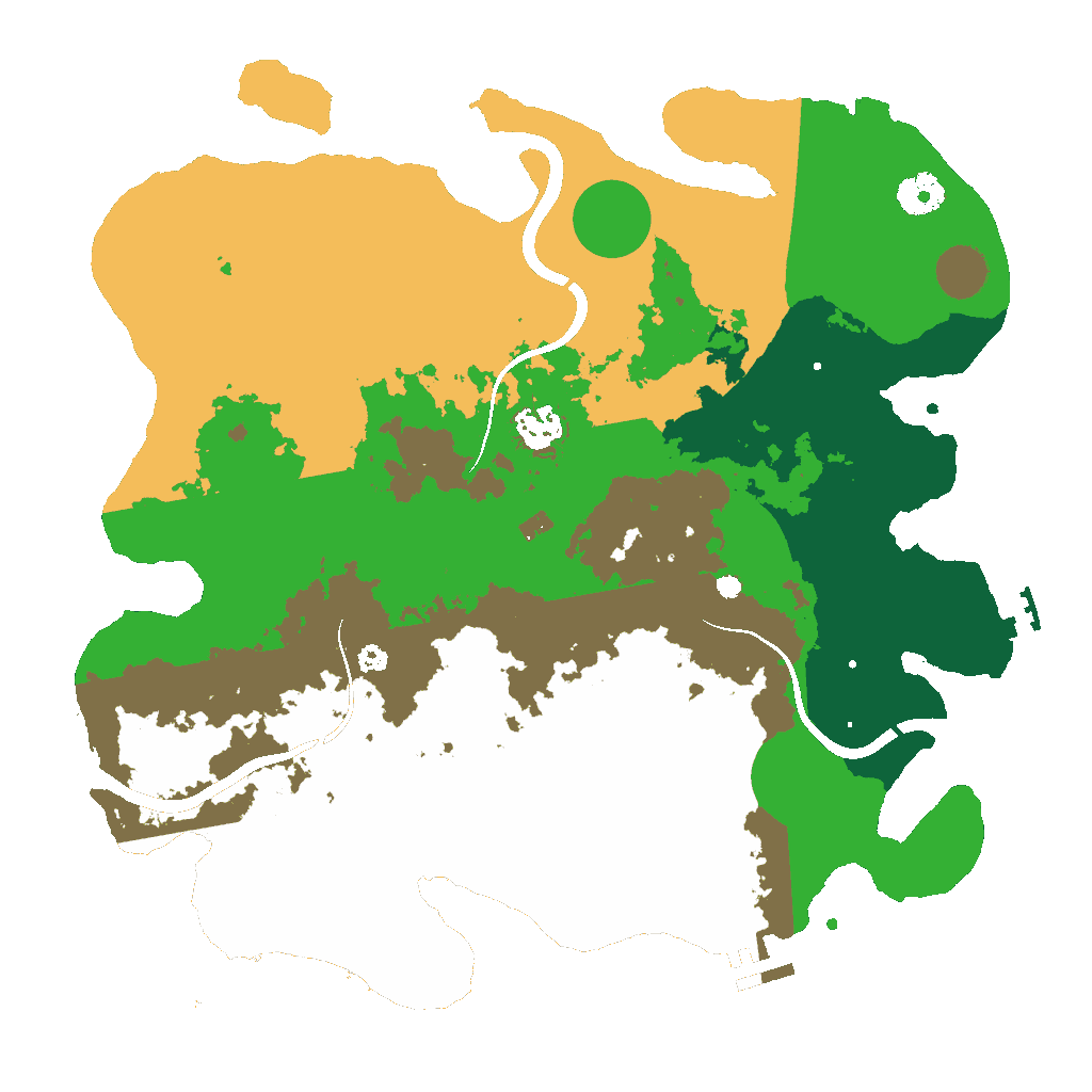 Biome Rust Map: Procedural Map, Size: 3700, Seed: 1895876822