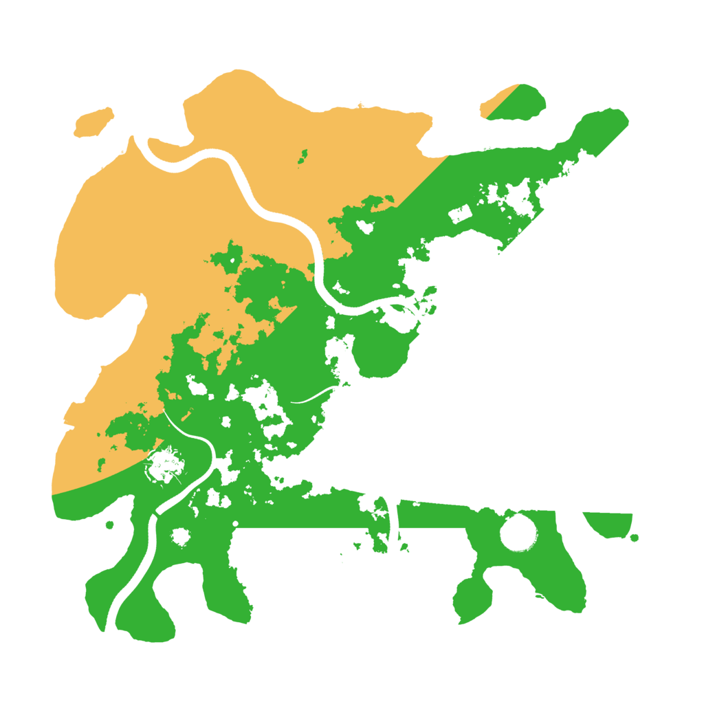 Biome Rust Map: Procedural Map, Size: 3500, Seed: 2007791797