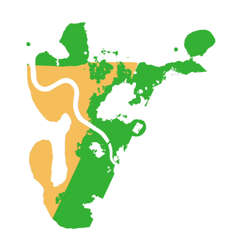 Biome Rust Map: Procedural Map, Size: 2500, Seed: 2020463667