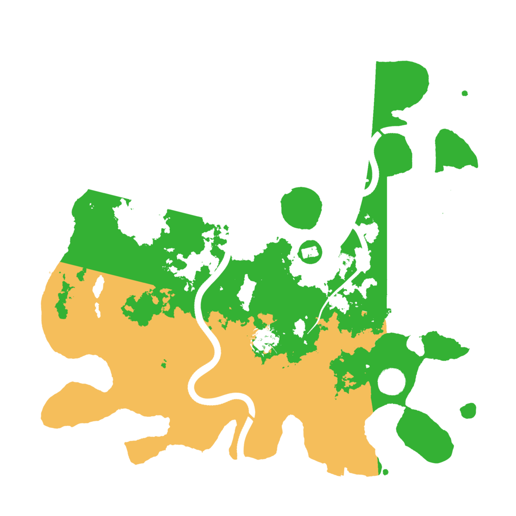 Biome Rust Map: Procedural Map, Size: 3500, Seed: 142521732