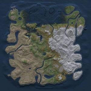Thumbnail Rust Map: Procedural Map, Size: 4250, Seed: 1041315044, 16 Monuments