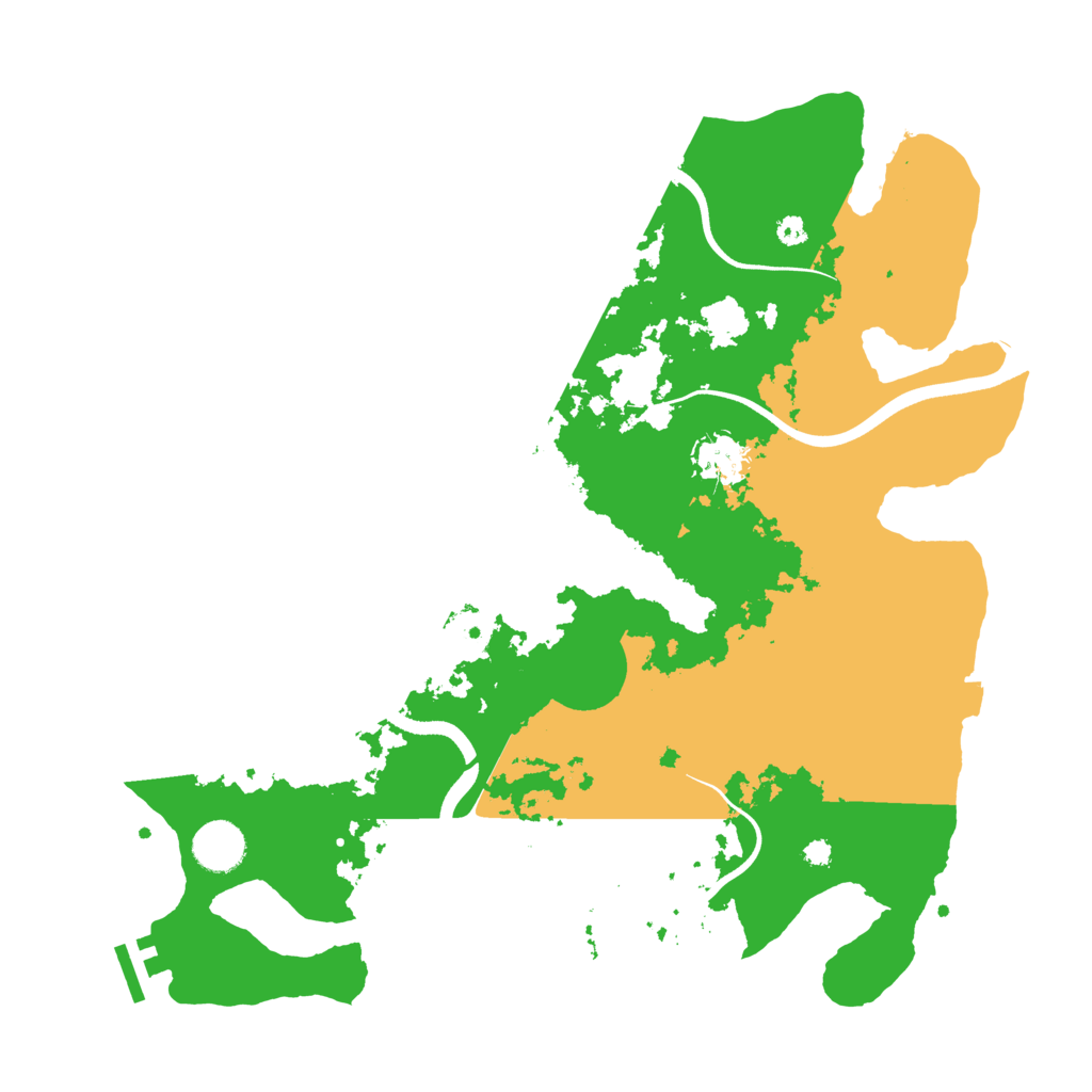 Biome Rust Map: Procedural Map, Size: 3700, Seed: 1963251287
