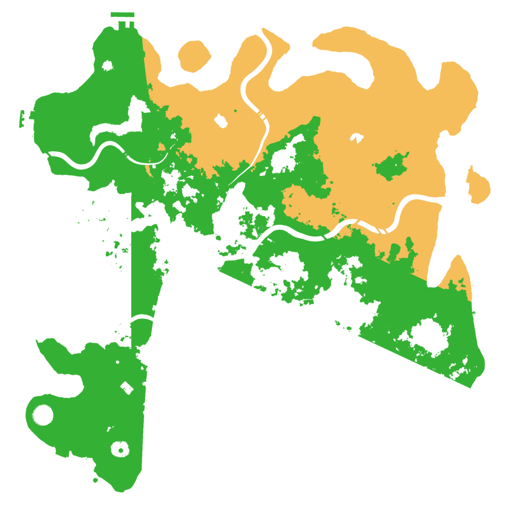 Biome Rust Map: Procedural Map, Size: 4500, Seed: 422436886