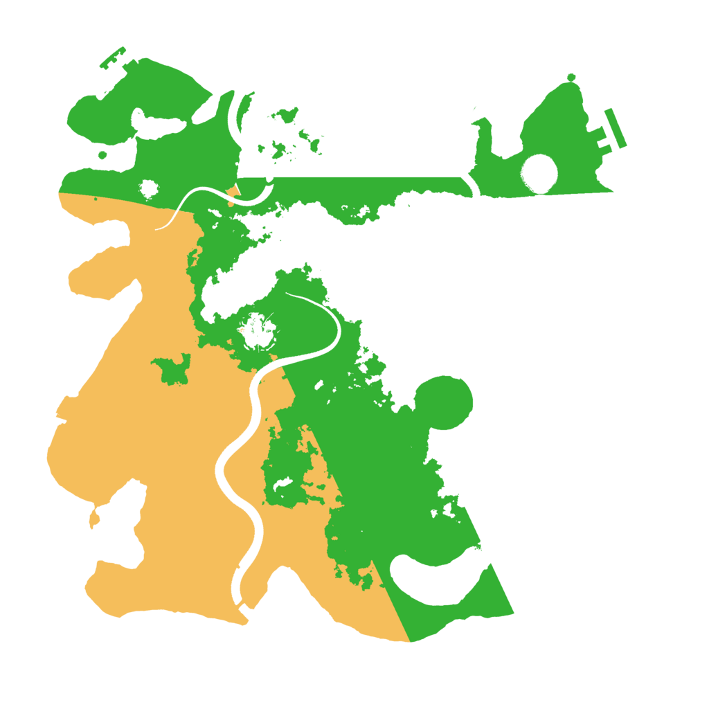 Biome Rust Map: Procedural Map, Size: 3500, Seed: 1808670345