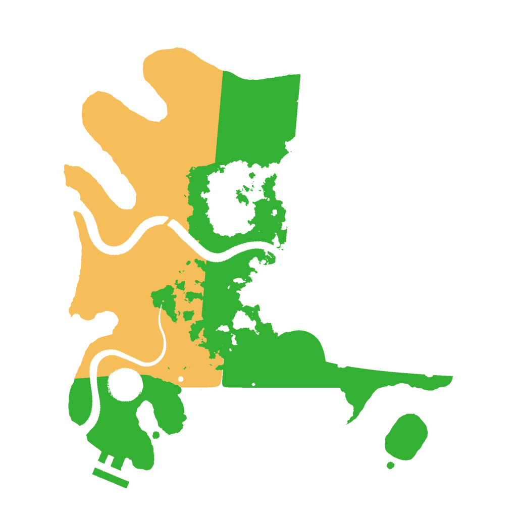 Biome Rust Map: Procedural Map, Size: 2800, Seed: 383346683