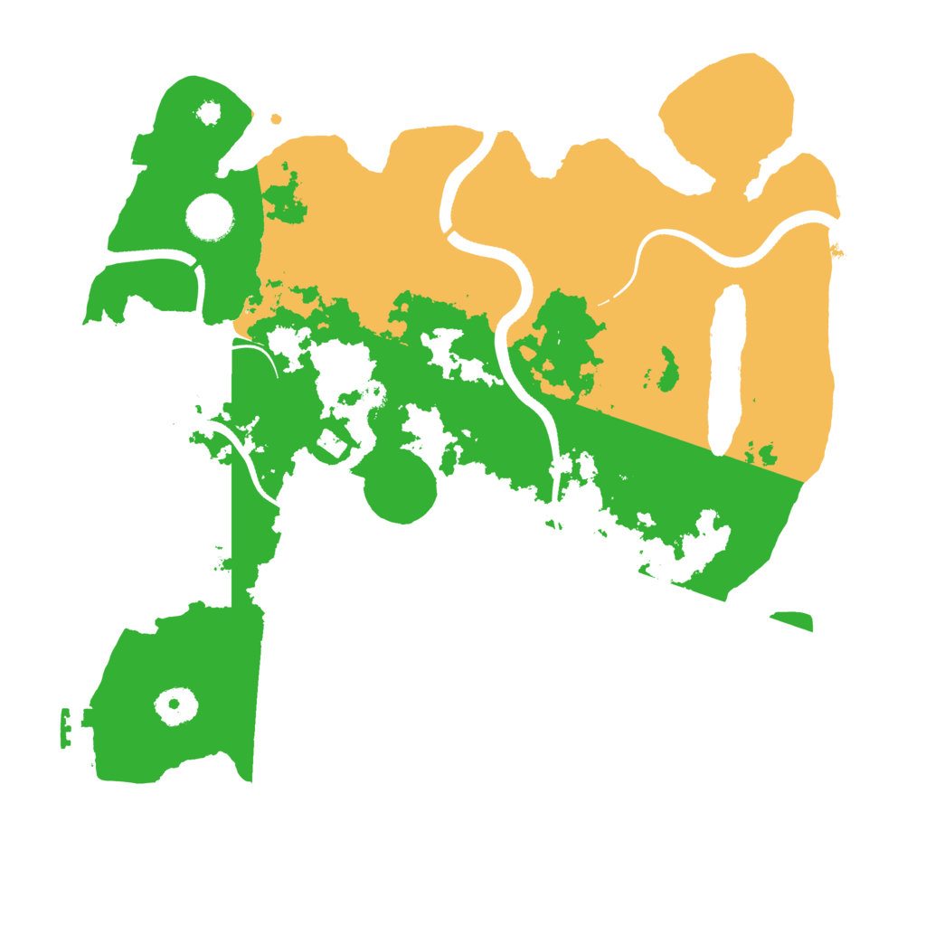 Biome Rust Map: Procedural Map, Size: 3500, Seed: 518502043