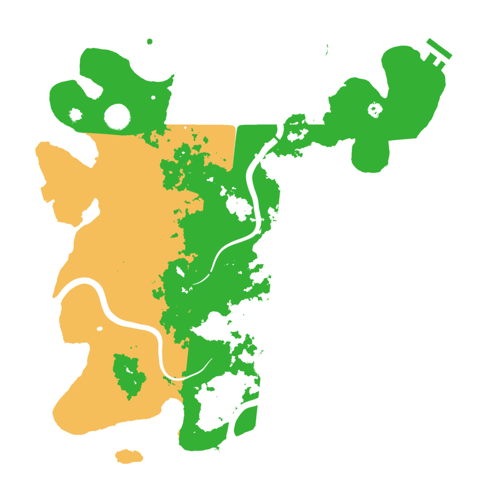 Biome Rust Map: Procedural Map, Size: 3500, Seed: 6785477