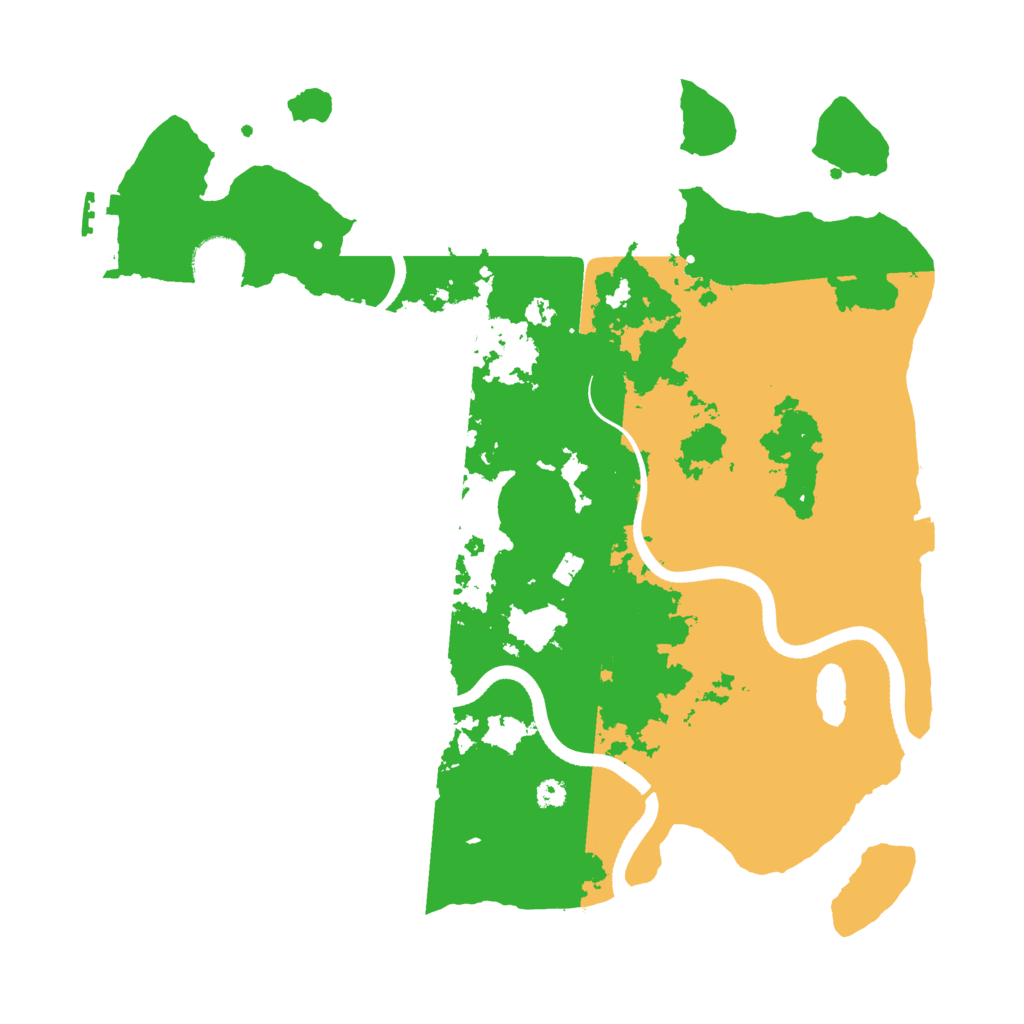 Biome Rust Map: Procedural Map, Size: 3500, Seed: 649284088