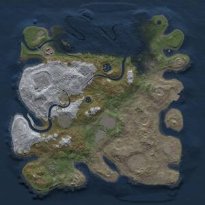 Thumbnail Rust Map: Procedural Map, Size: 3500, Seed: 551860629, 16 Monuments