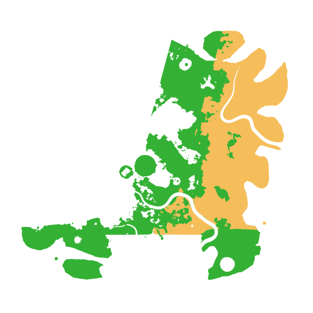Biome Rust Map: Procedural Map, Size: 3900, Seed: 77777