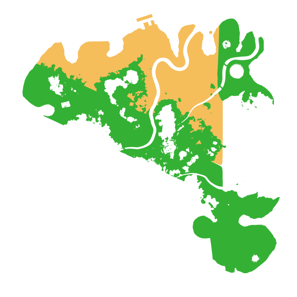 Biome Rust Map: Procedural Map, Size: 3700, Seed: 912165397