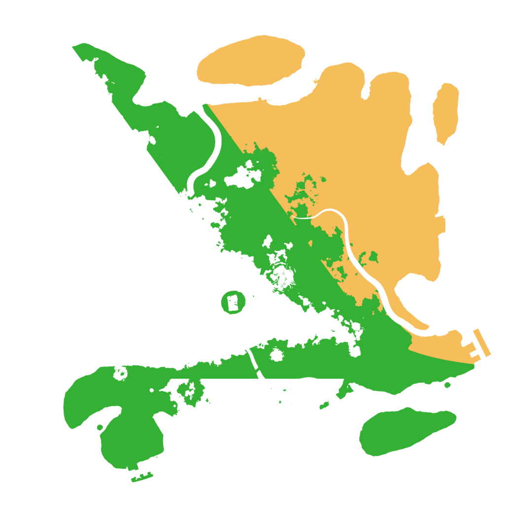 Biome Rust Map: Procedural Map, Size: 3500, Seed: 559248885