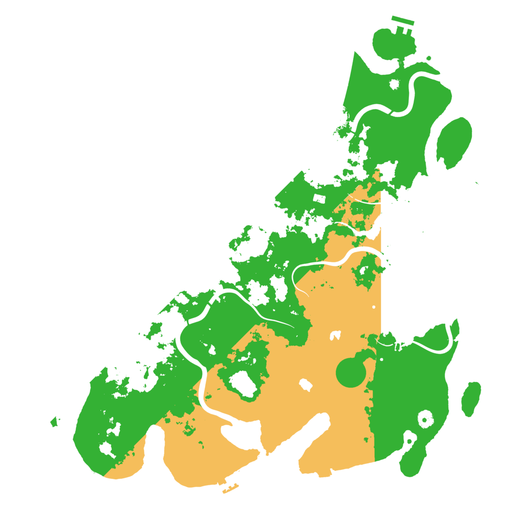 Biome Rust Map: Procedural Map, Size: 4500, Seed: 1829685943