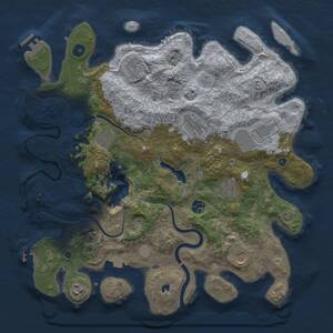 Thumbnail Rust Map: Procedural Map, Size: 4000, Seed: 290106146, 15 Monuments