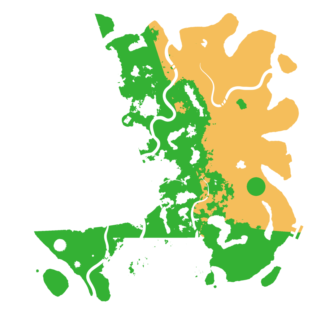 Biome Rust Map: Procedural Map, Size: 4500, Seed: 1067703173