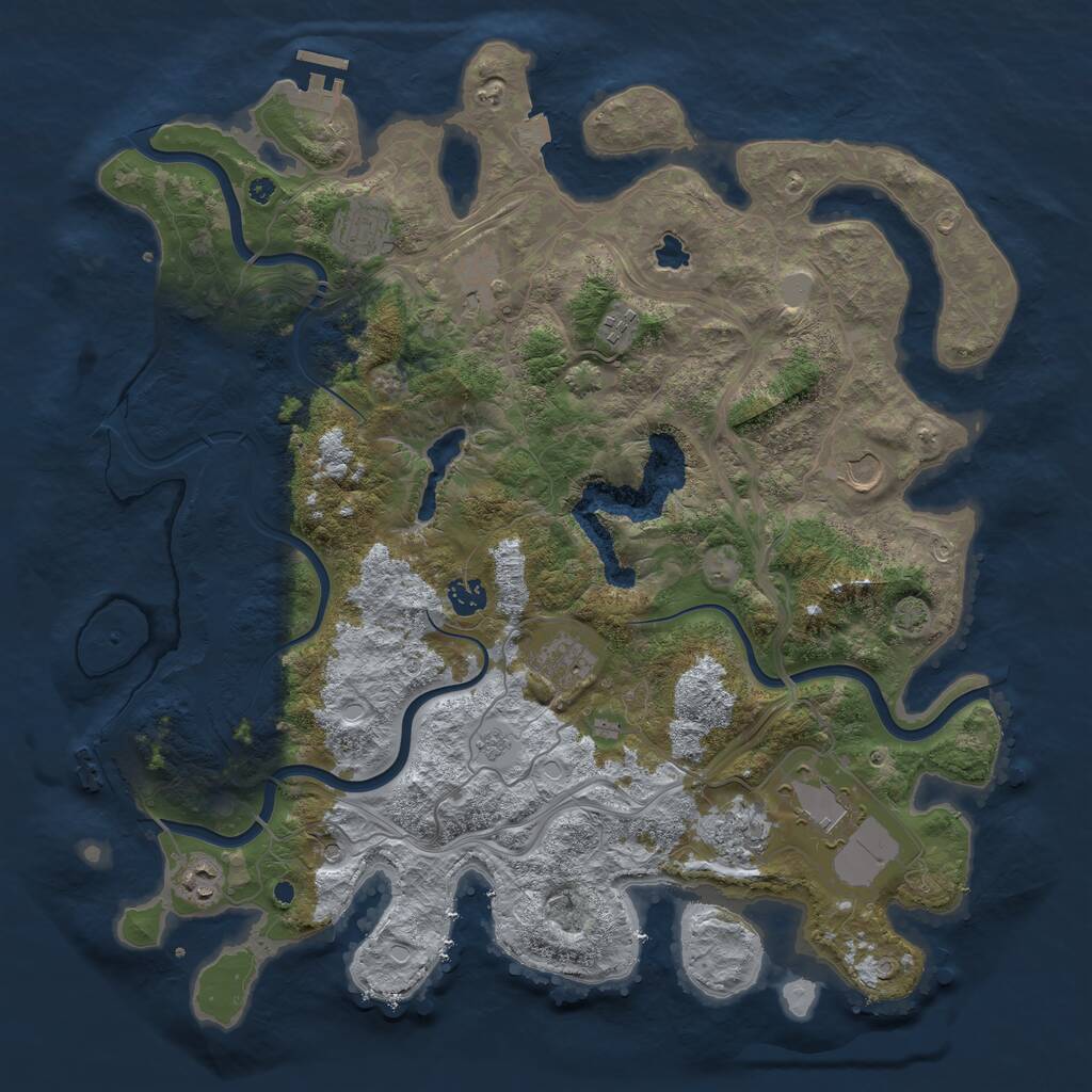 Rust Map: Procedural Map, Size: 4250, Seed: 1586908264, 15 Monuments