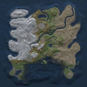 Thumbnail Rust Map: Procedural Map, Size: 3500, Seed: 146000265, 14 Monuments