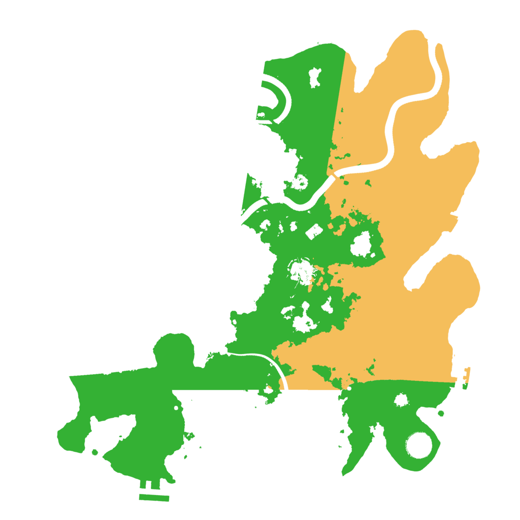 Biome Rust Map: Procedural Map, Size: 3500, Seed: 146000265