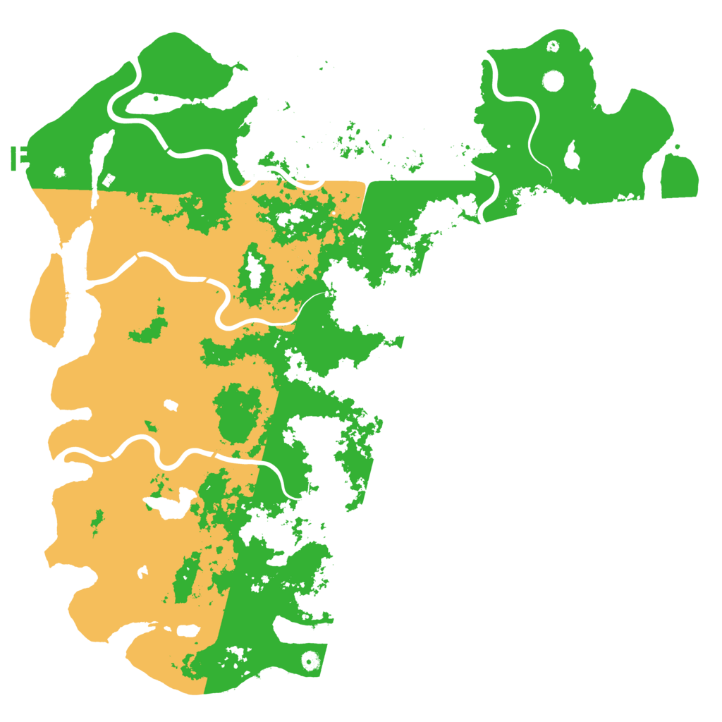 Biome Rust Map: Procedural Map, Size: 6000, Seed: 1198034984