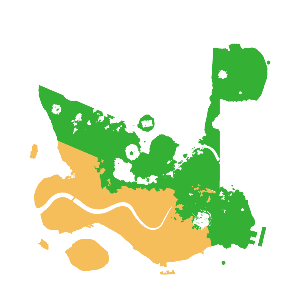 Biome Rust Map: Procedural Map, Size: 3000, Seed: 1561844305