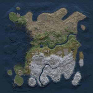 Thumbnail Rust Map: Procedural Map, Size: 3750, Seed: 1621906473, 15 Monuments