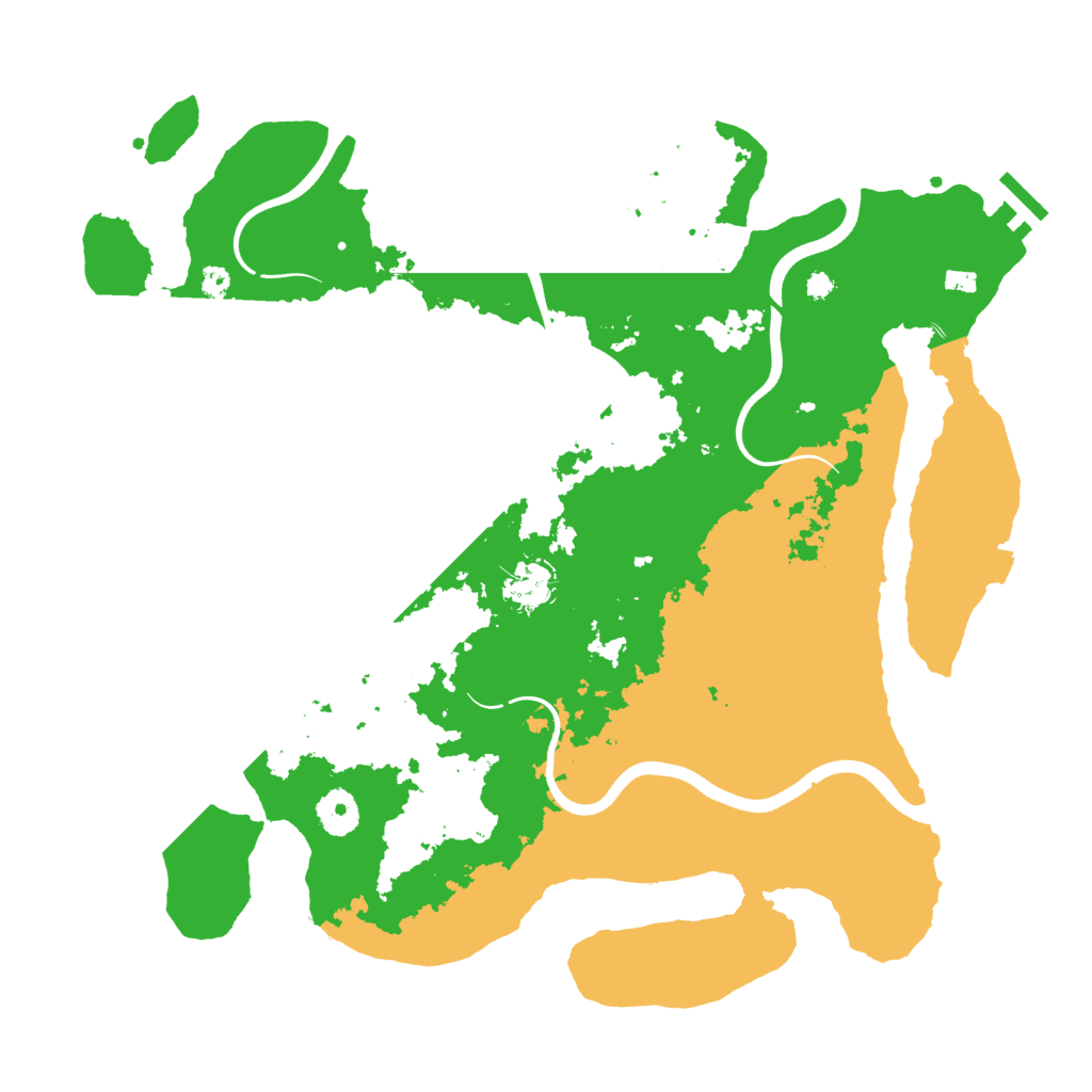 Biome Rust Map: Procedural Map, Size: 3750, Seed: 1197405200