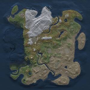 Thumbnail Rust Map: Procedural Map, Size: 4250, Seed: 2059337090, 17 Monuments