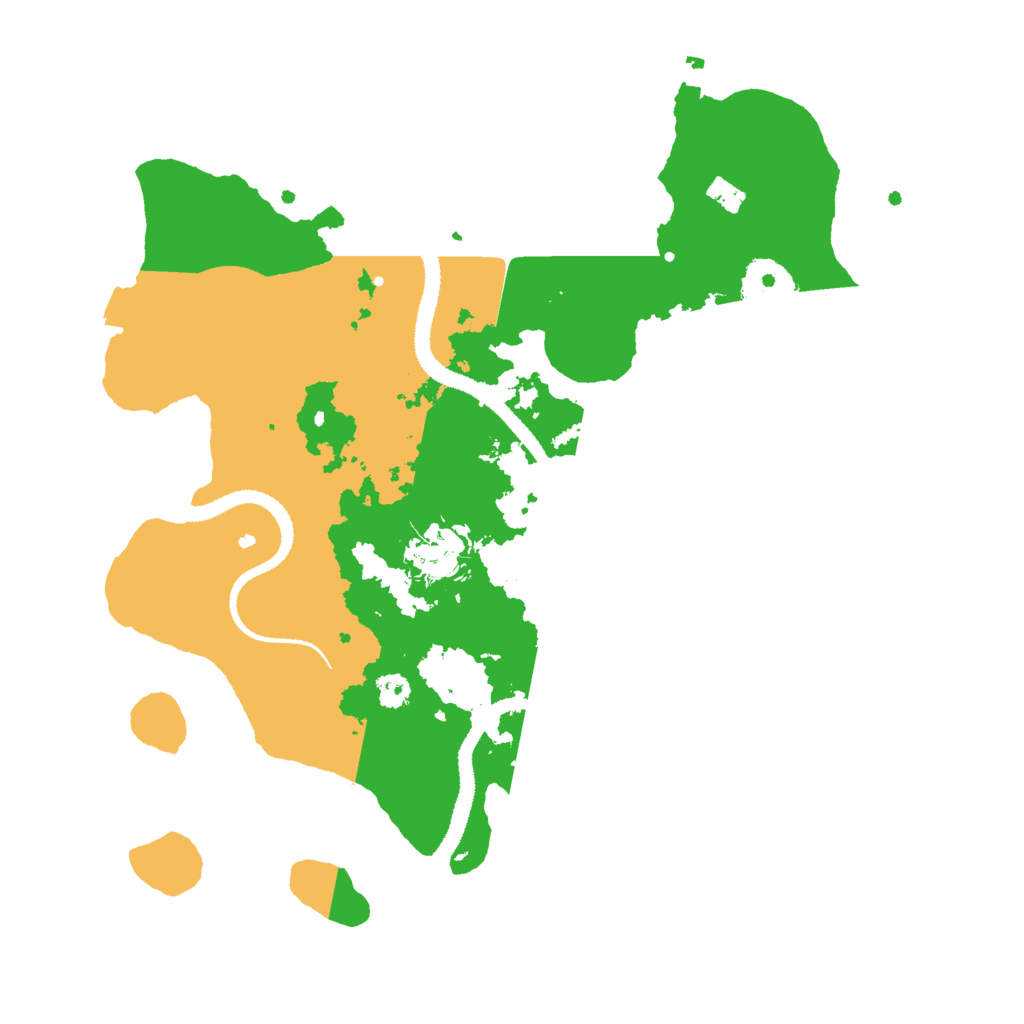 Biome Rust Map: Procedural Map, Size: 3000, Seed: 634442075