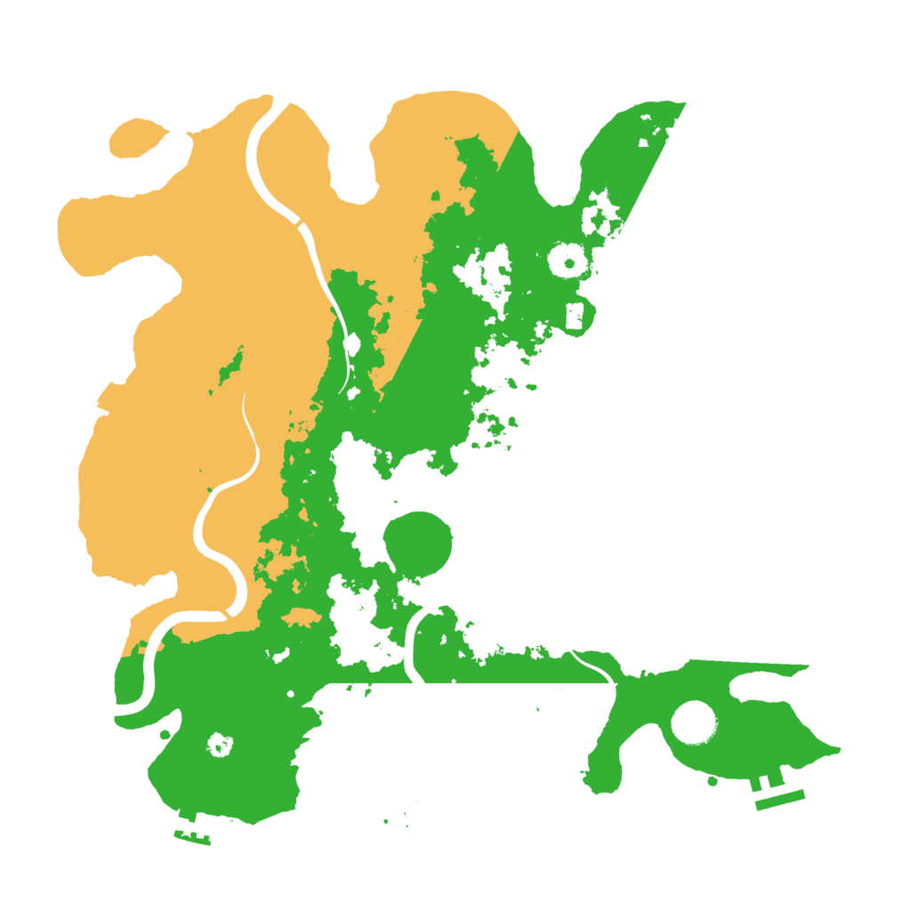 Biome Rust Map: Procedural Map, Size: 3700, Seed: 1890885002