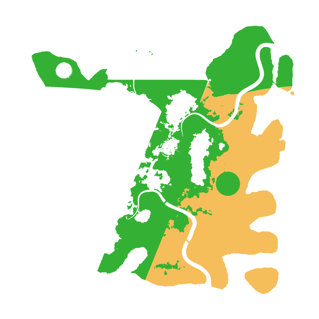 Biome Rust Map: Procedural Map, Size: 3500, Seed: 826721202