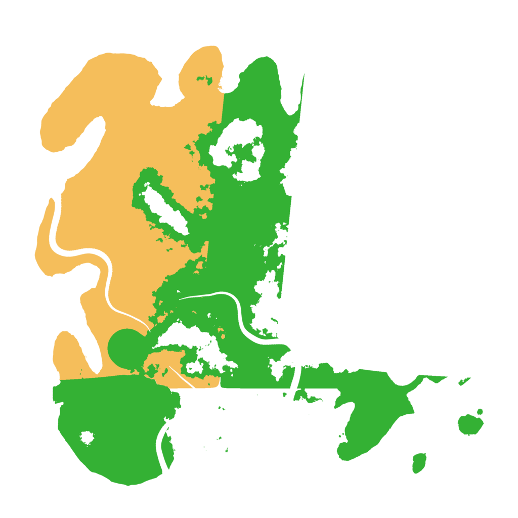 Biome Rust Map: Procedural Map, Size: 3500, Seed: 3295388