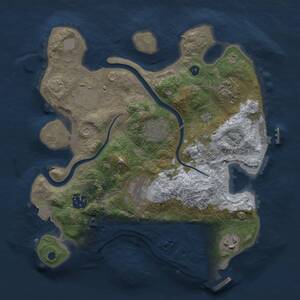 Thumbnail Rust Map: Procedural Map, Size: 3000, Seed: 639795058, 12 Monuments