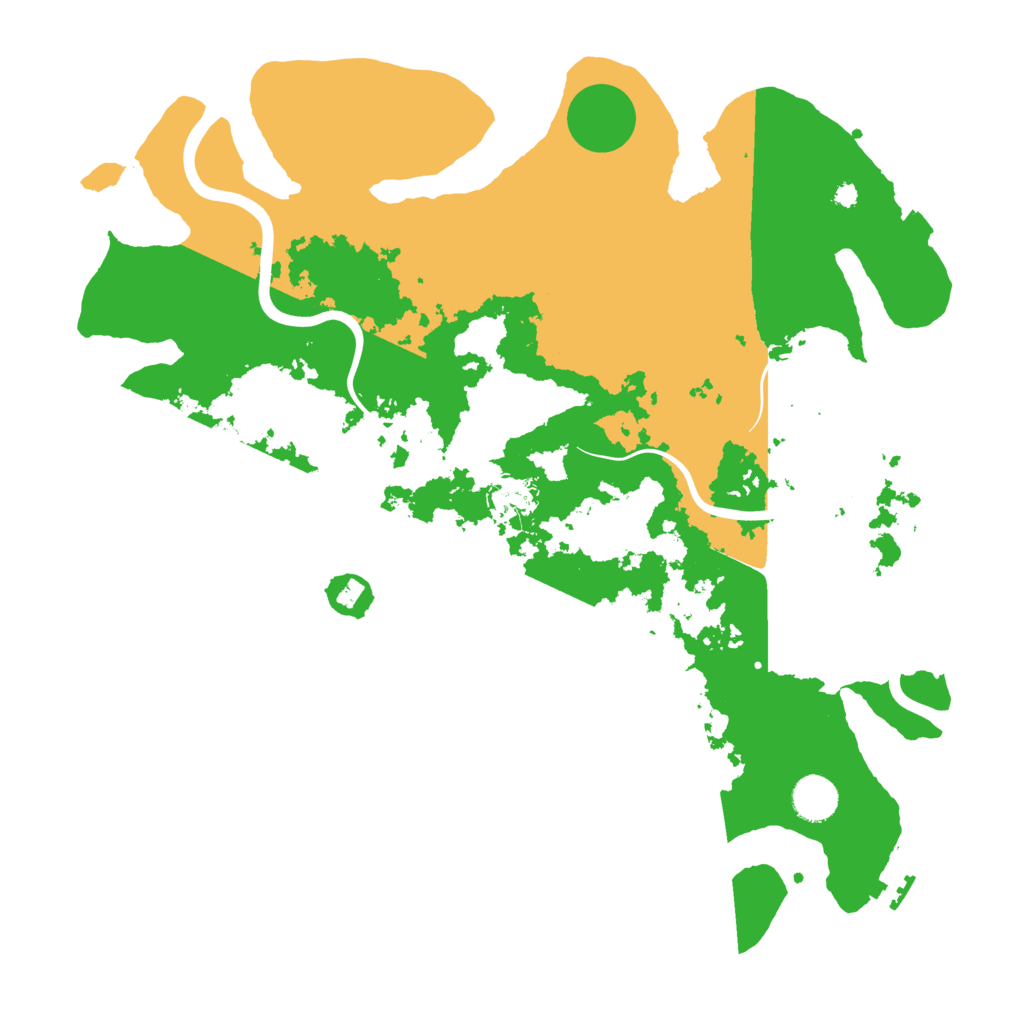 Biome Rust Map: Procedural Map, Size: 3950, Seed: 70000