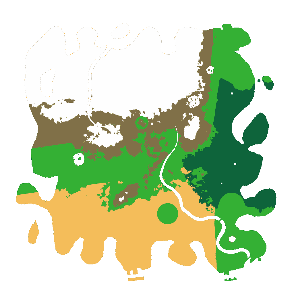 Biome Rust Map: Procedural Map, Size: 3700, Seed: 333304438