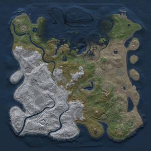 Thumbnail Rust Map: Procedural Map, Size: 4500, Seed: 1526836657, 18 Monuments