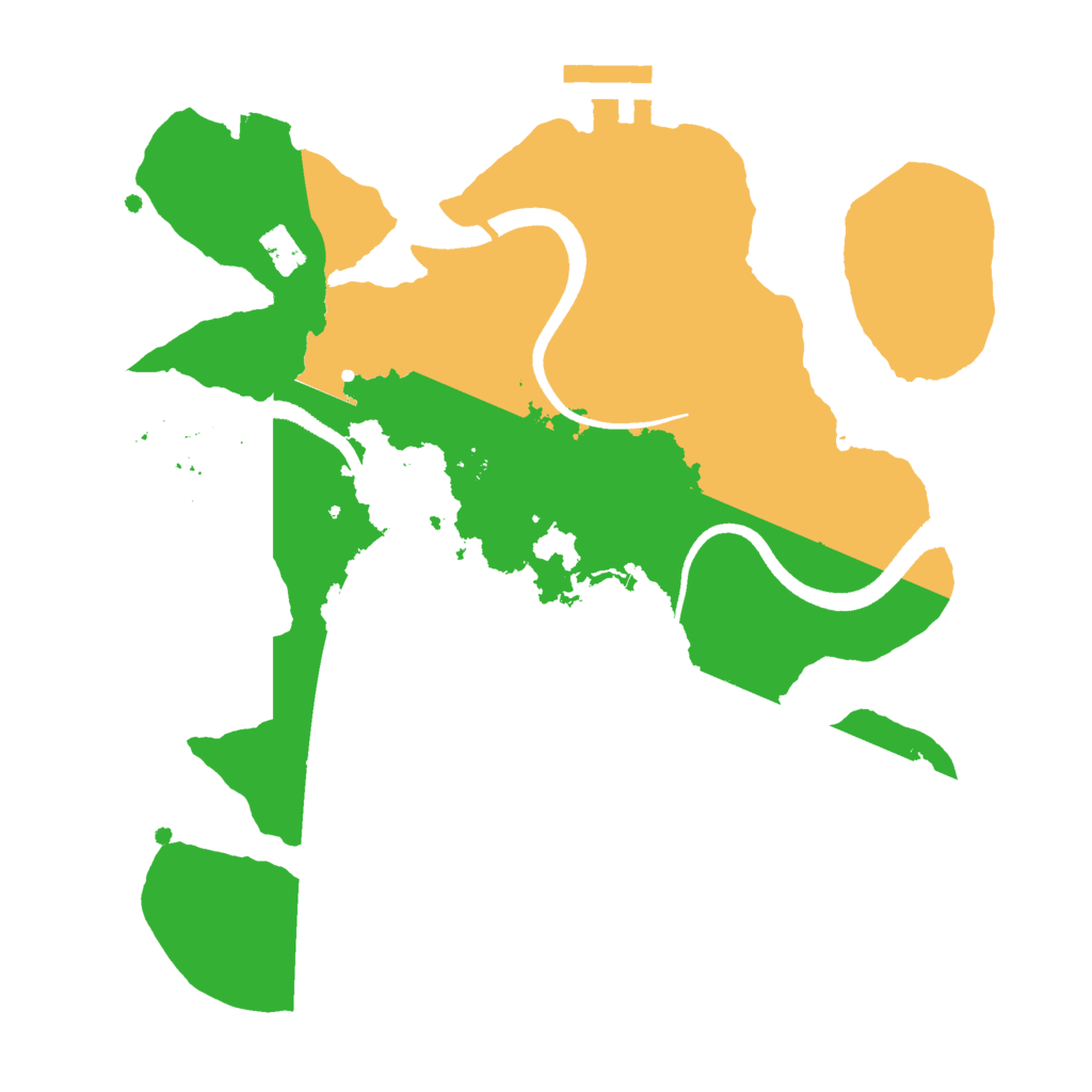 Biome Rust Map: Procedural Map, Size: 2500, Seed: 214834720