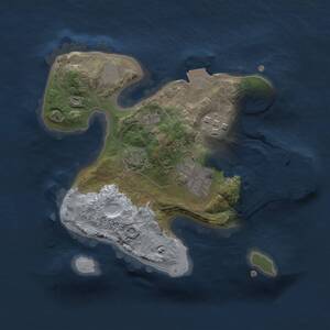 Thumbnail Rust Map: Procedural Map, Size: 2000, Seed: 54412313, 5 Monuments