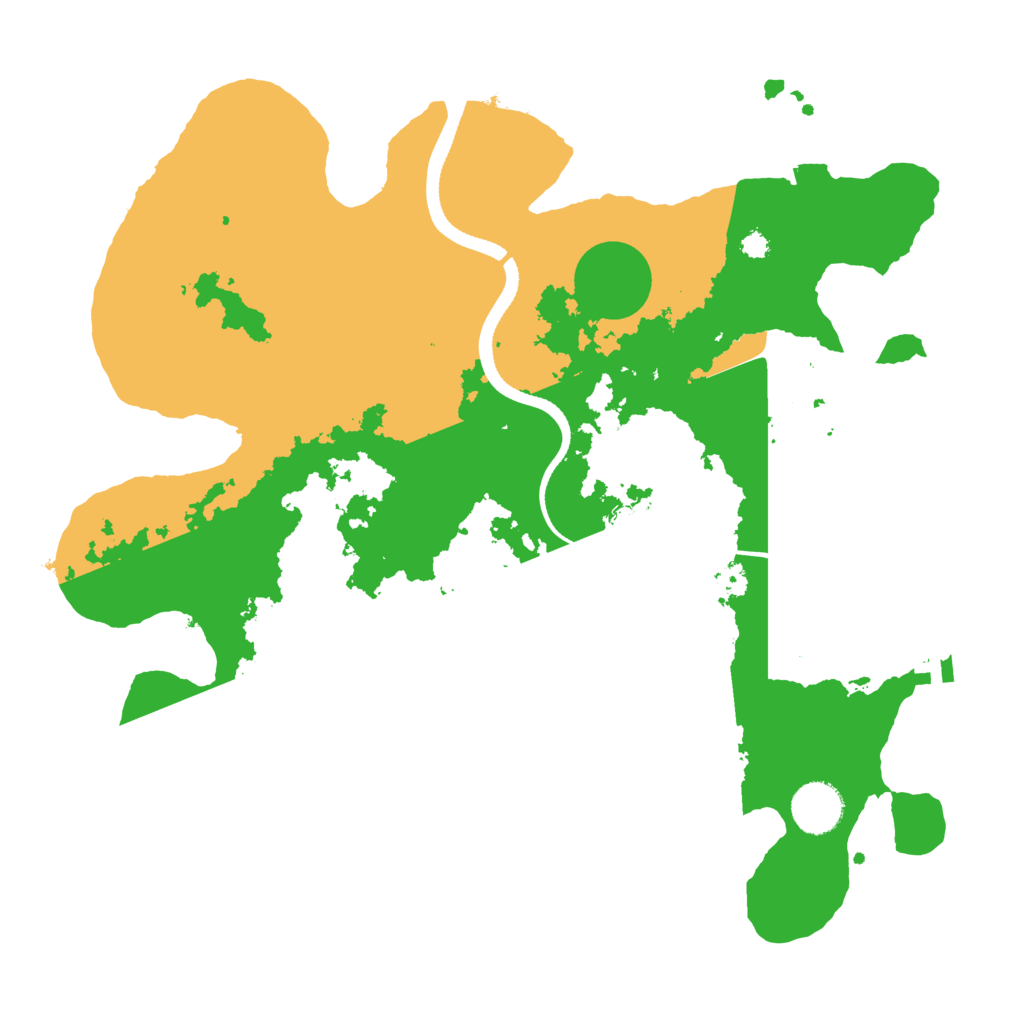 Biome Rust Map: Procedural Map, Size: 3500, Seed: 709135685