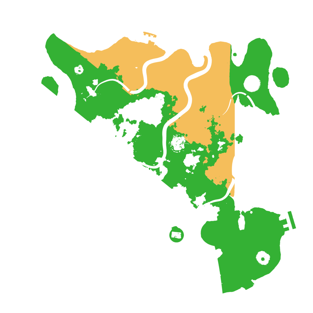 Biome Rust Map: Procedural Map, Size: 3500, Seed: 68438480